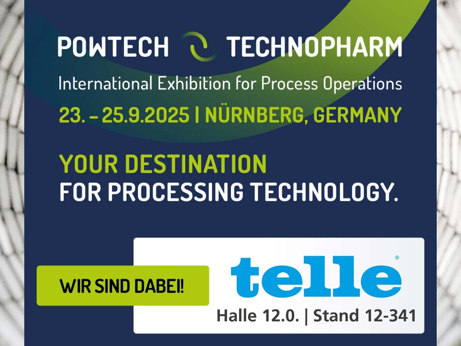 Powtech 2025, Besuchen Sie telle auf der internationalen Fachmesse für Verfahrenstechnik.